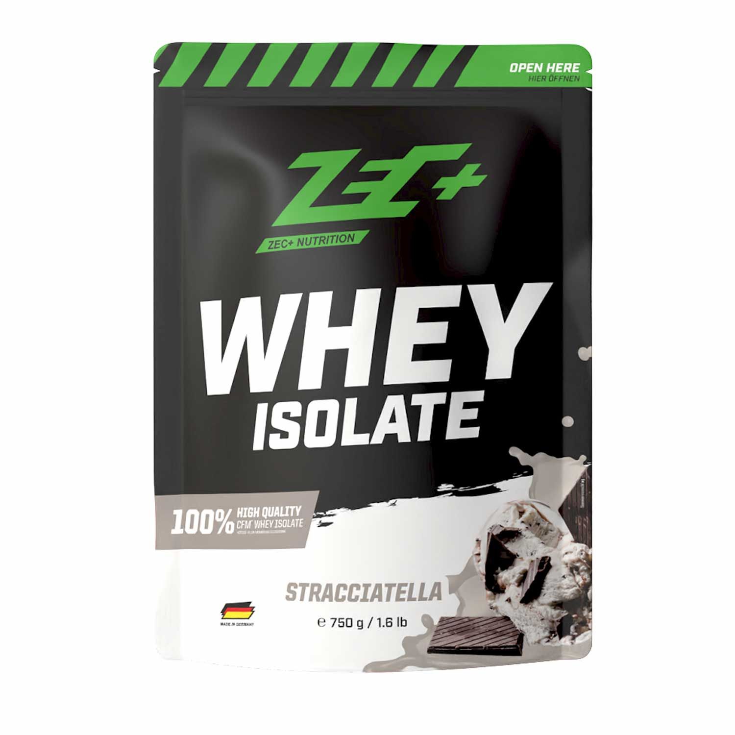 Zec+ Whey Isolate Stracciatella 750 g Pulver