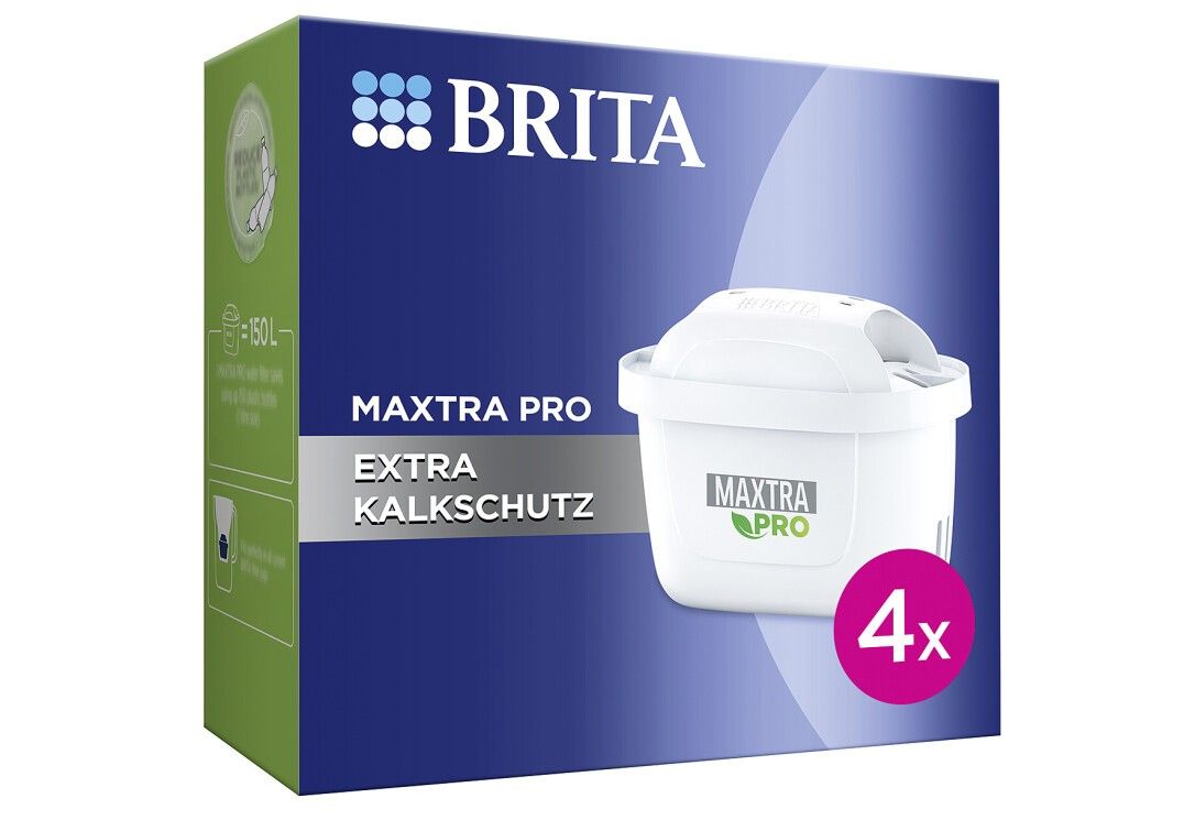 BRITA Wasserfilter-Kartusche Maxtra Pro Extra Kalkschutz 4er Pack
