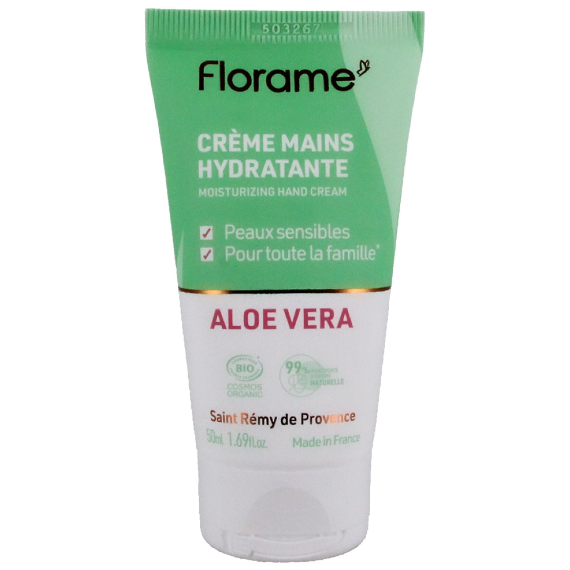 Florame feuchtigkeitsspendende Handcreme Aloe Vera 5,4x3,5x10,5 cm