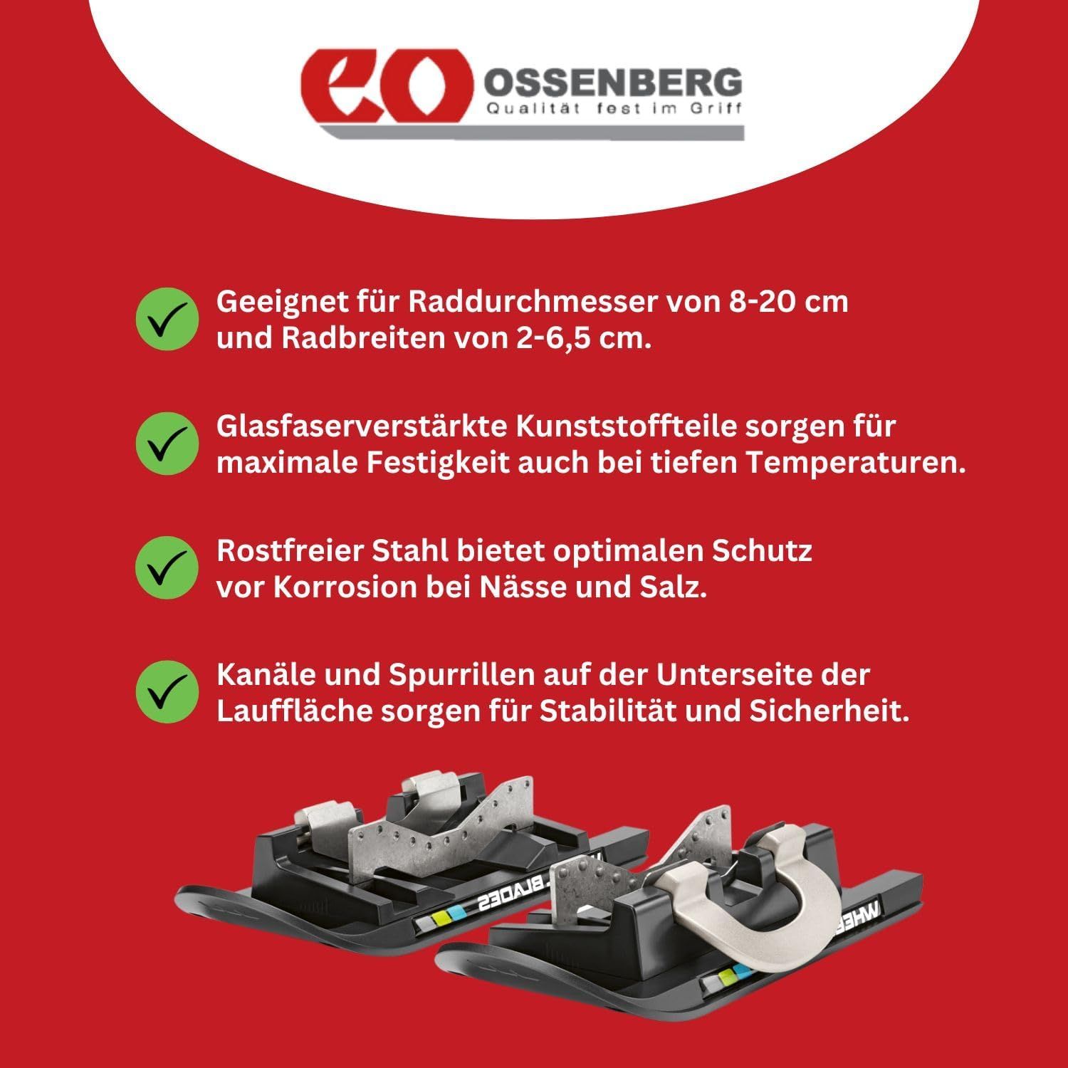Ossenberg Wheelblades S – Schneekufen für manuelle Rollstühle – sicher im Winter