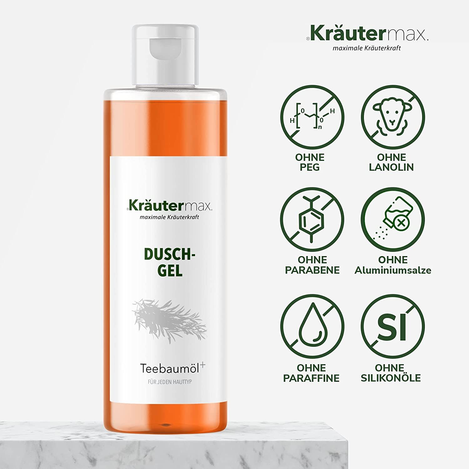 Kräutermax Duschgel Teebaumöl plus