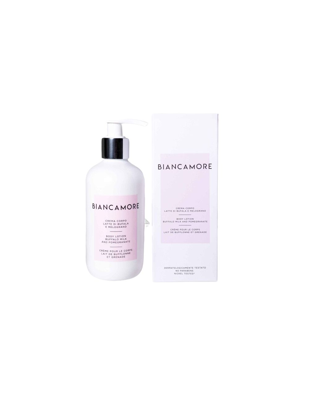 Biancamore Crema corpo con latte di bufala e melagrana