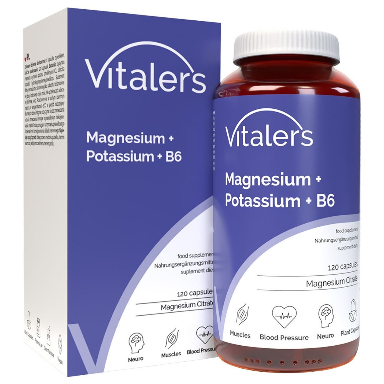Vitaler's Magnesium 100 mg + Kalium 150 mg + Vitamin B6 6 mg