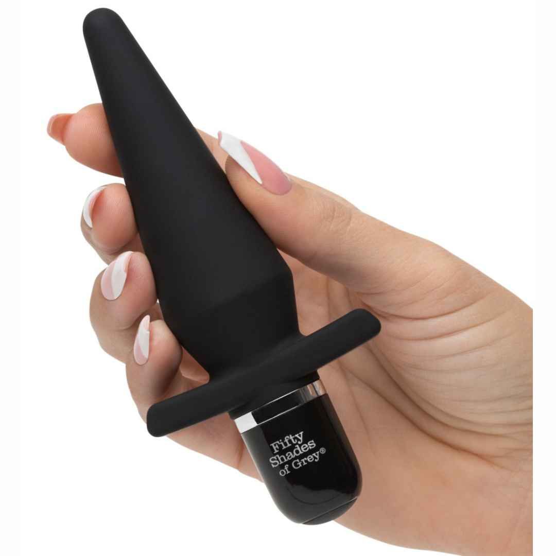 Set „Pleasure Overload Take it Slow“ | Analdusche, Analkette, Vibro-Analplug |  Fifty Shades of Grey