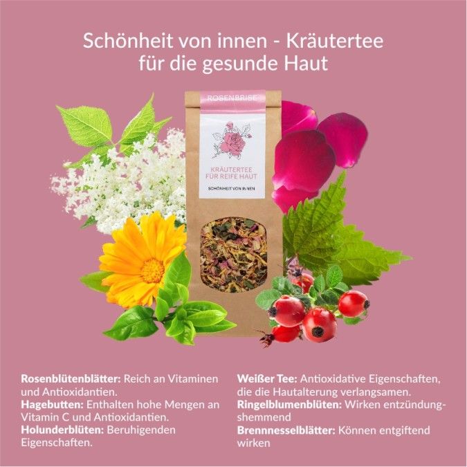 Bio Beauty-Kräutertee Rosenbrise für reife Haut