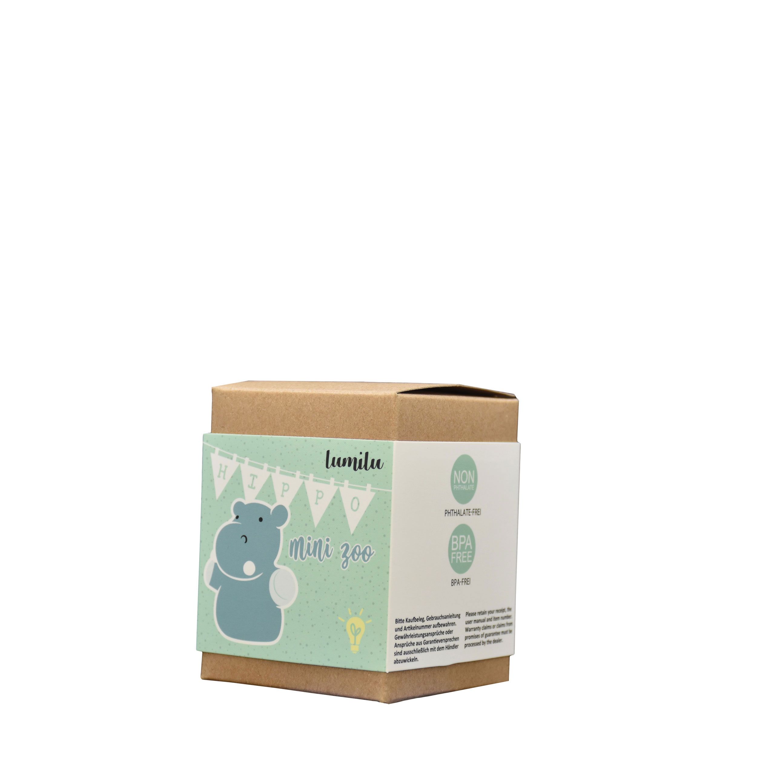 reer lumilu Mini Zoo Nilpferd, Nachtlicht, LED, Timer