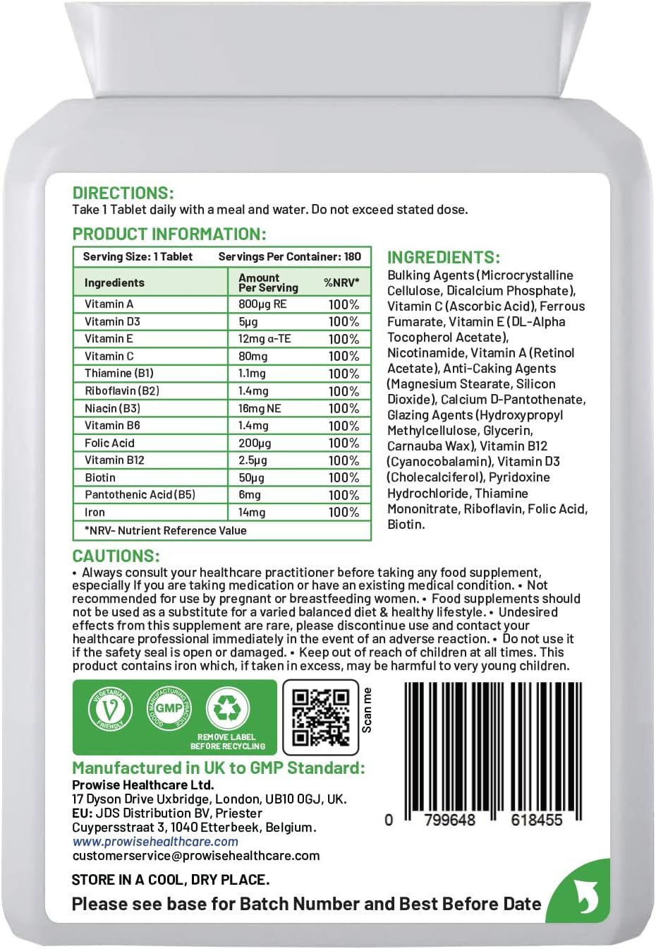 Prowise Healthcare Multivitamin & Eisen