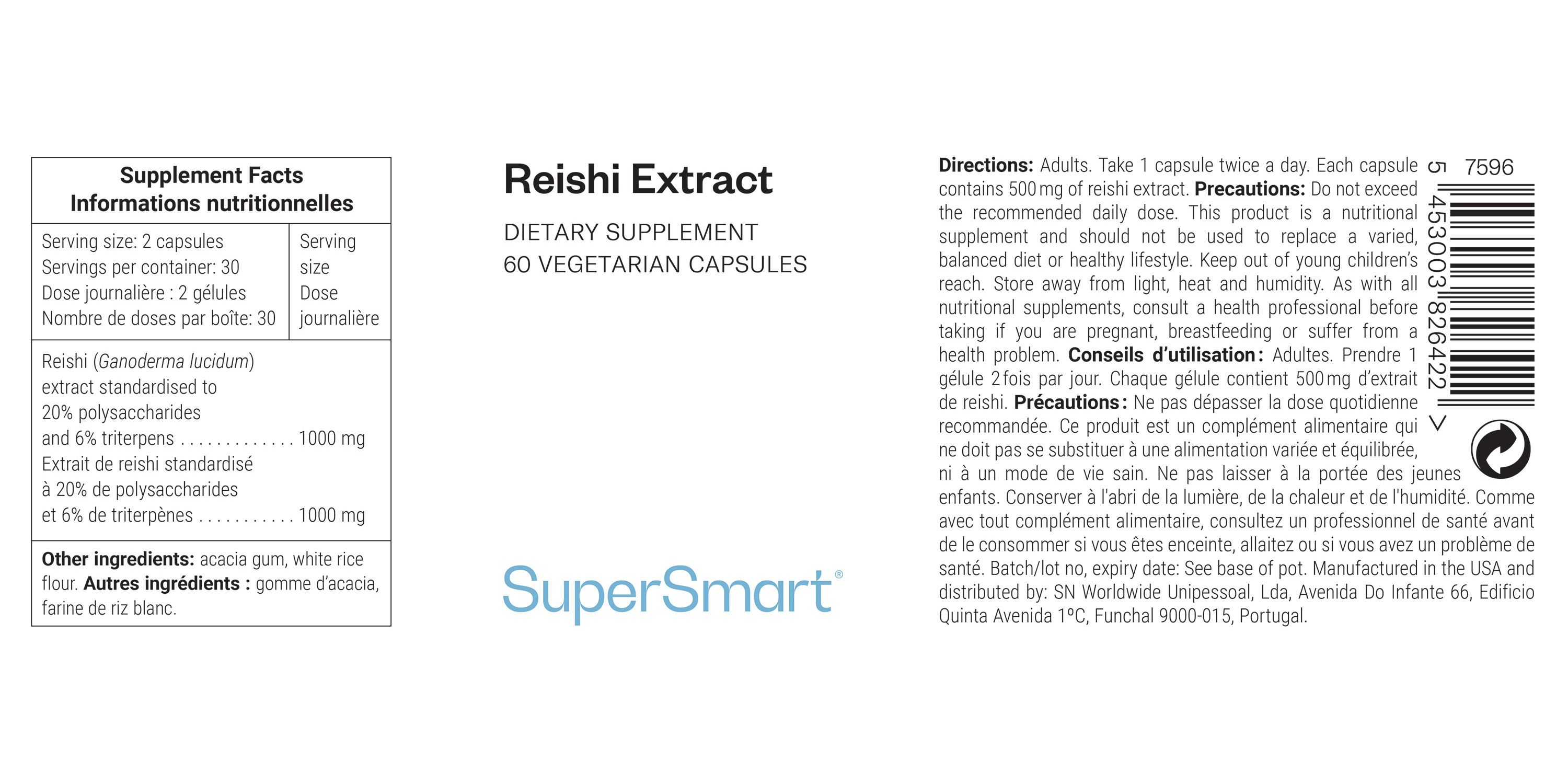 SuperSmart - Reishi Extract 60 St