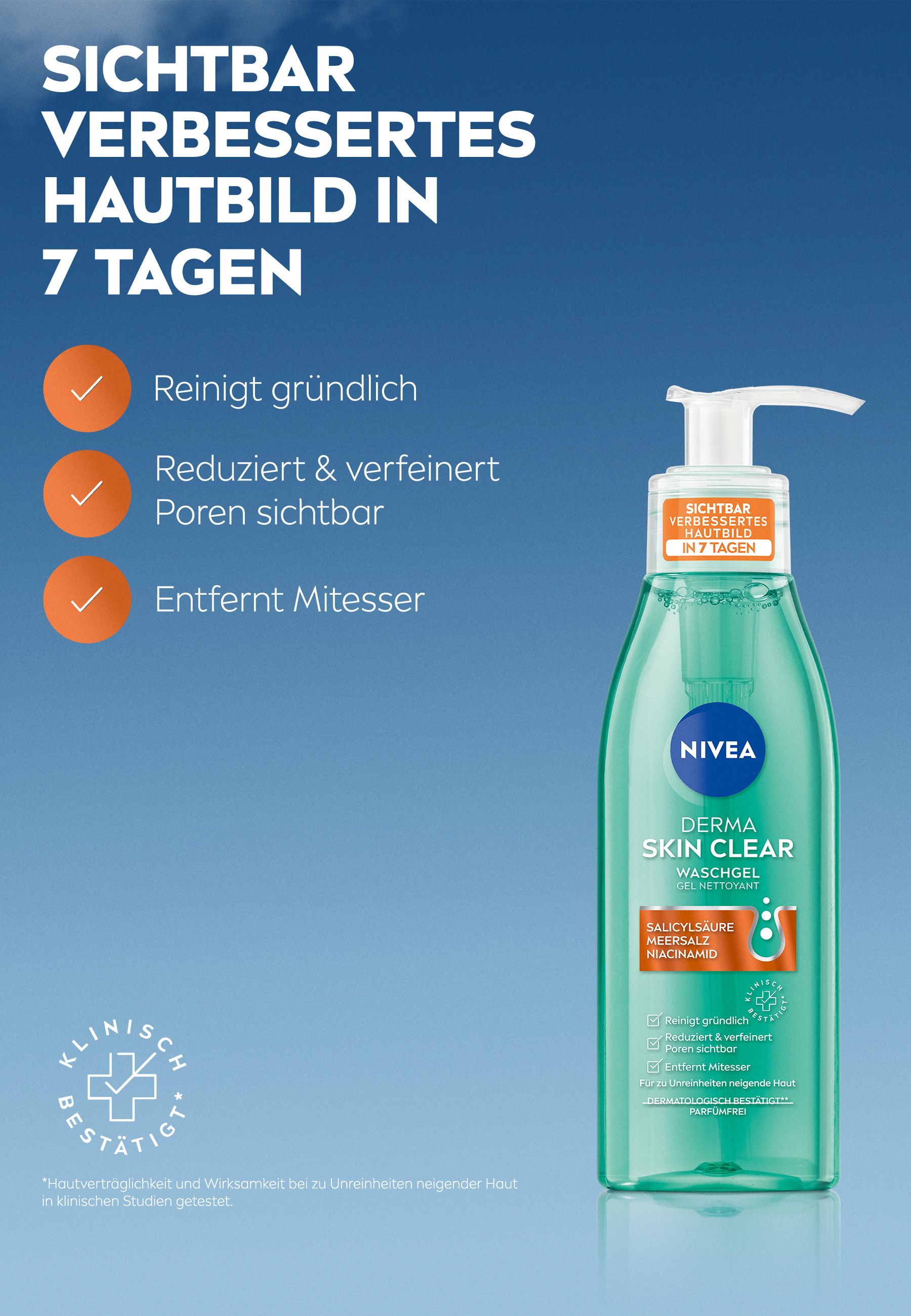 NIVEA Derma Skin Clear Day & Night Routine Set 5-teilig