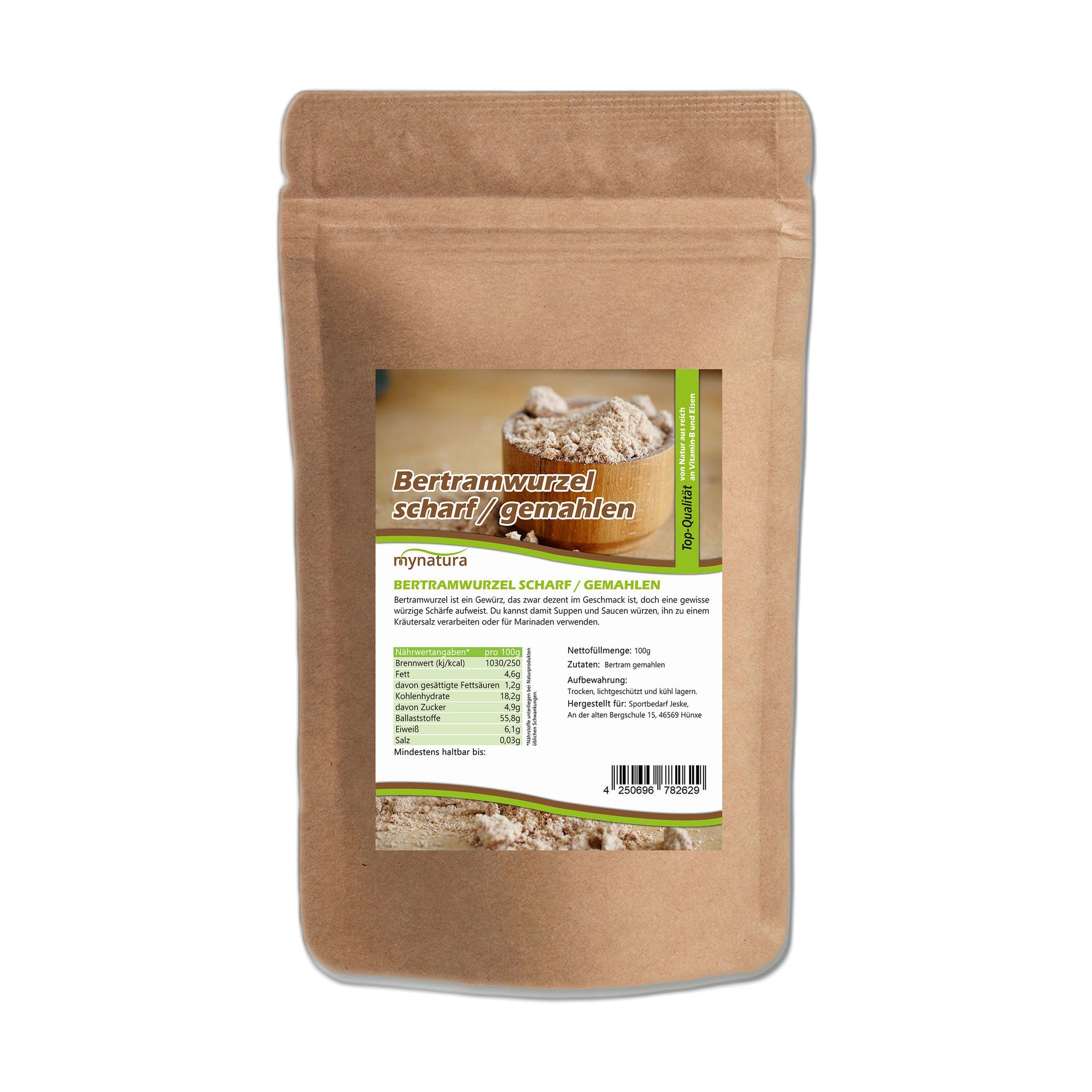 Mynatura Bertramwurzel gemahlen 500 g