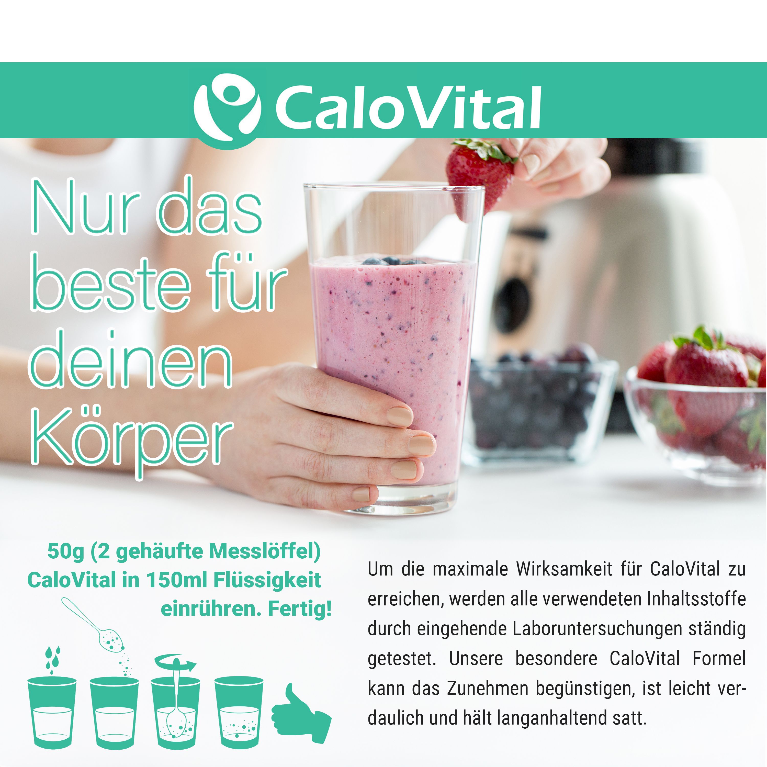 CaloVital Probierpaket + Shaker | 12er Pack Classic