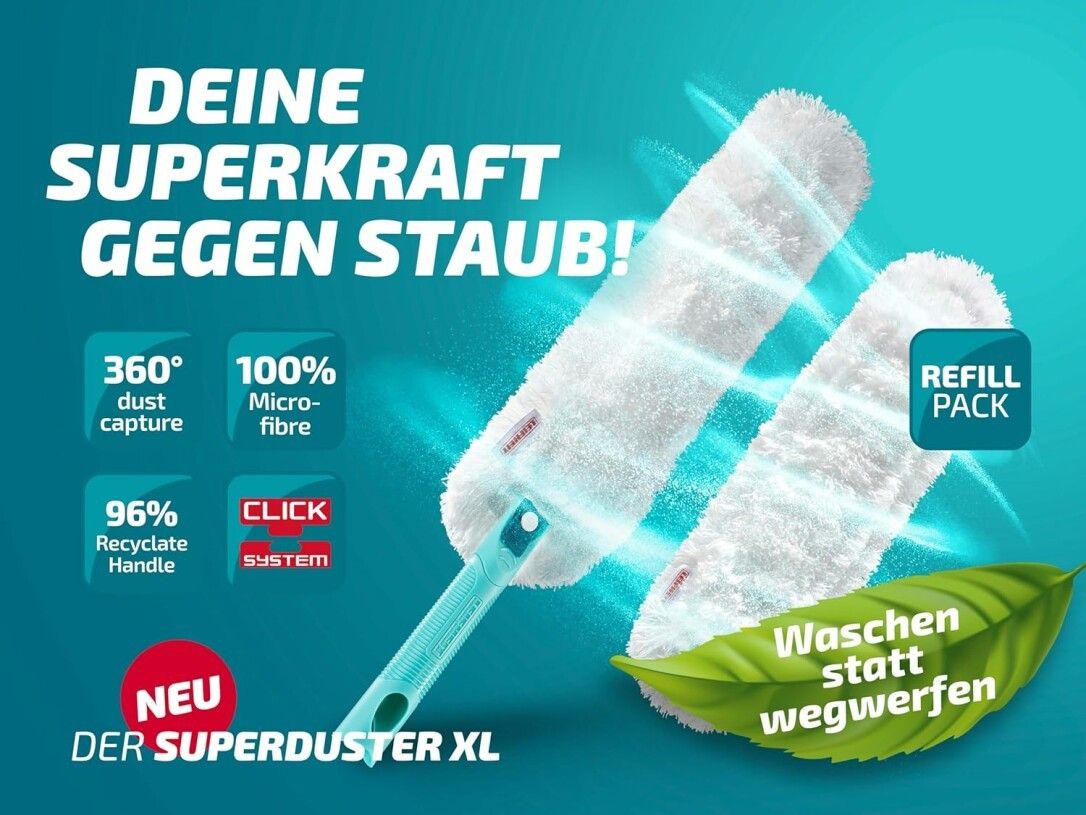 Leifheit SUPERDUSTER XL mit Ersatzbezug Set 41254
