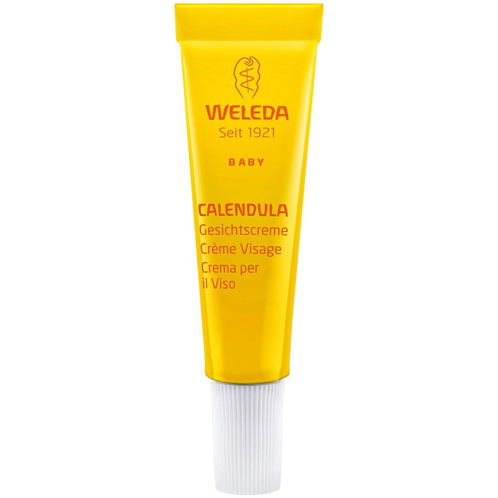 Weleda Baby Gesichtscreme Calendula - pflegt & schützt empfindliche Babyhaut, spendet Feuchtigkeit