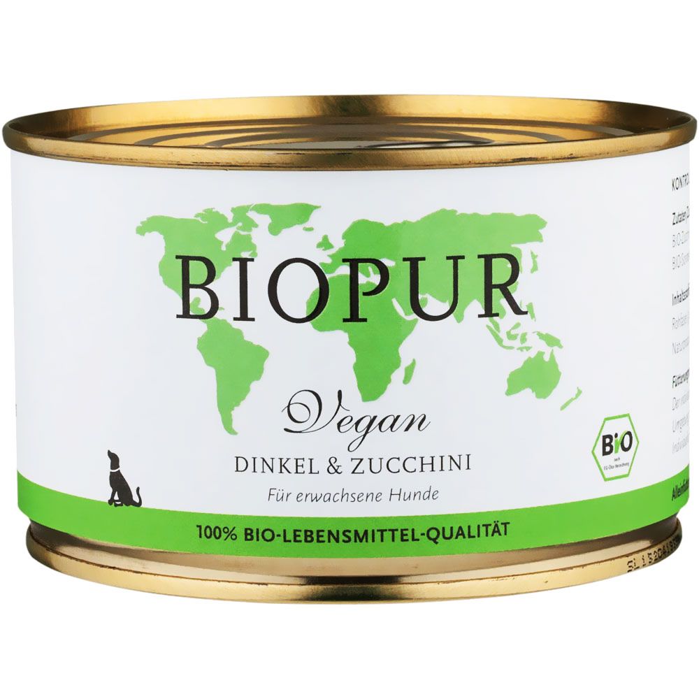 Biopur Vegan Dinkel & Zucchini Hundefutter