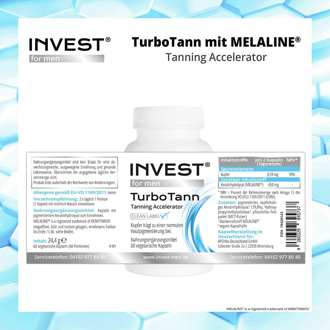 INVEST MEN TurboTann mit MELALINE® - Kapseln