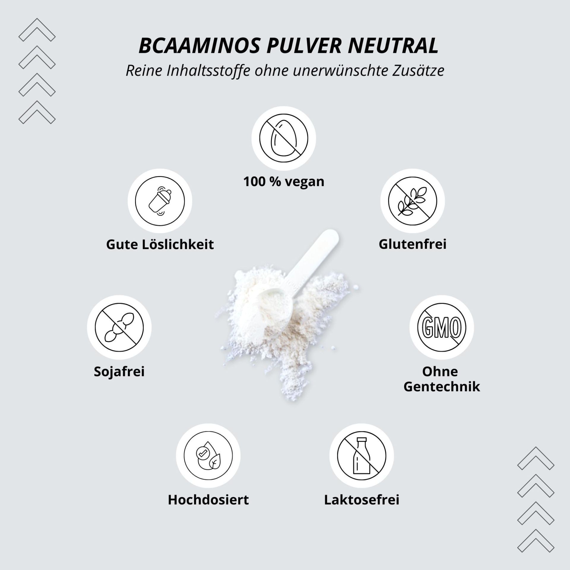 nutri+ BCAA Pulver 300g - Aminosäuren Komplex