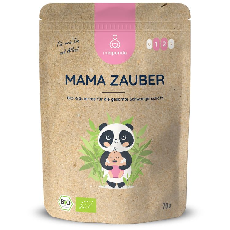 miapanda Mama Zauber - Schwangerschaftstee 100% BIO - mit  Frauenmantel, Schafgarbe, Johanniskraut