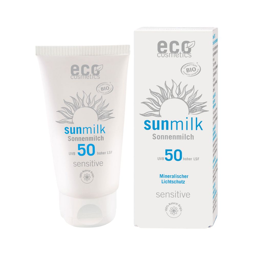 eco cosmetics Sonnenmilch LSF 50 sensitive 75ml