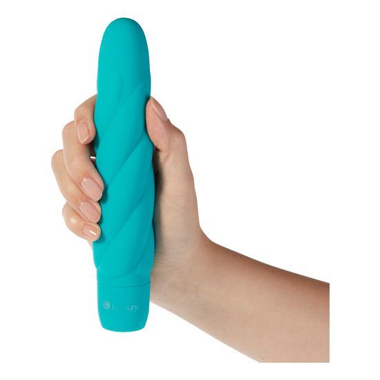 Lumunu Silikonvibrator "Twist" (türkis)