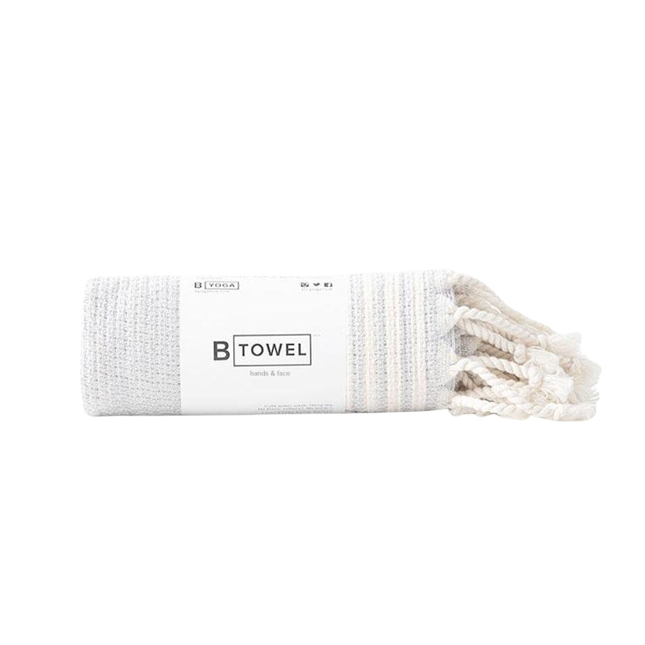 Handtuch - B TOWEL Hands & Face - Stone Stripe
