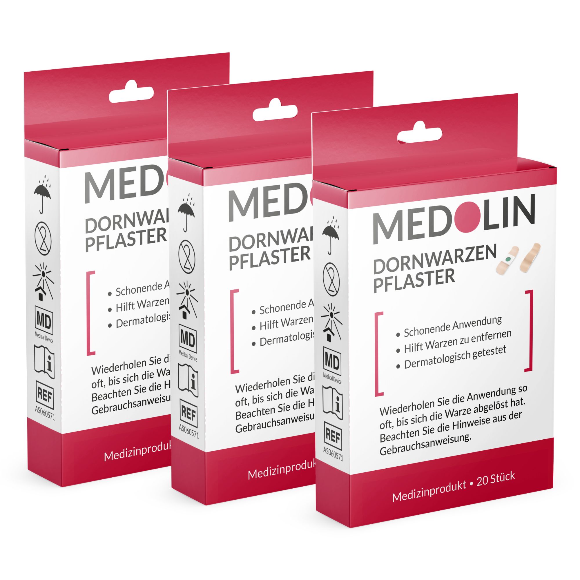Medolin® Dornwarzen Pflaster 3x20 St