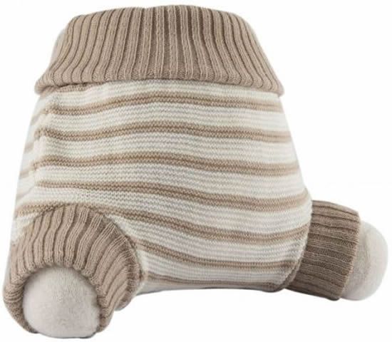 Popolini Wollüberhose gestrickt Beige-Ecru Stripes 62/68 1 St
