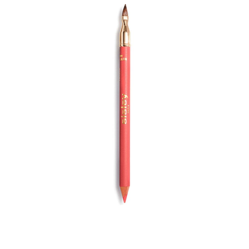 Lippenstiftstift mit goldfarbener Spitze und Schriftzug Sisley. Rosa Stift mit spitzer Mine und abgeschrägter Spitze.
