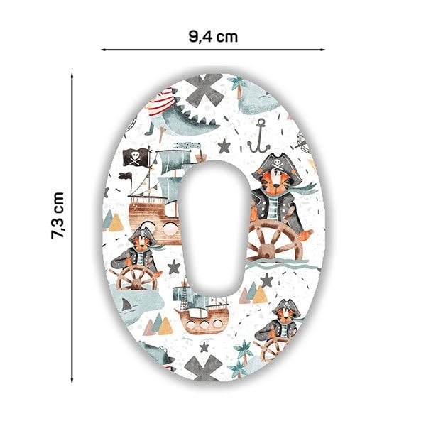 Diasticker® Dexcom G6 Fixiertapes "Ahoy Pirates"