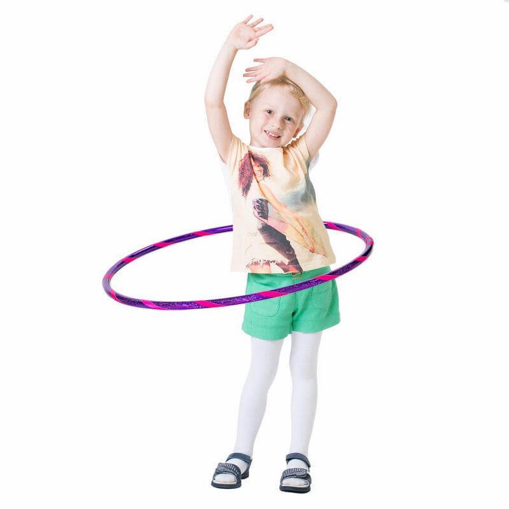 Hoopomania Glamour Kinder-Hula-Hoop | Ø 70 cm Violett-Pink 1 St