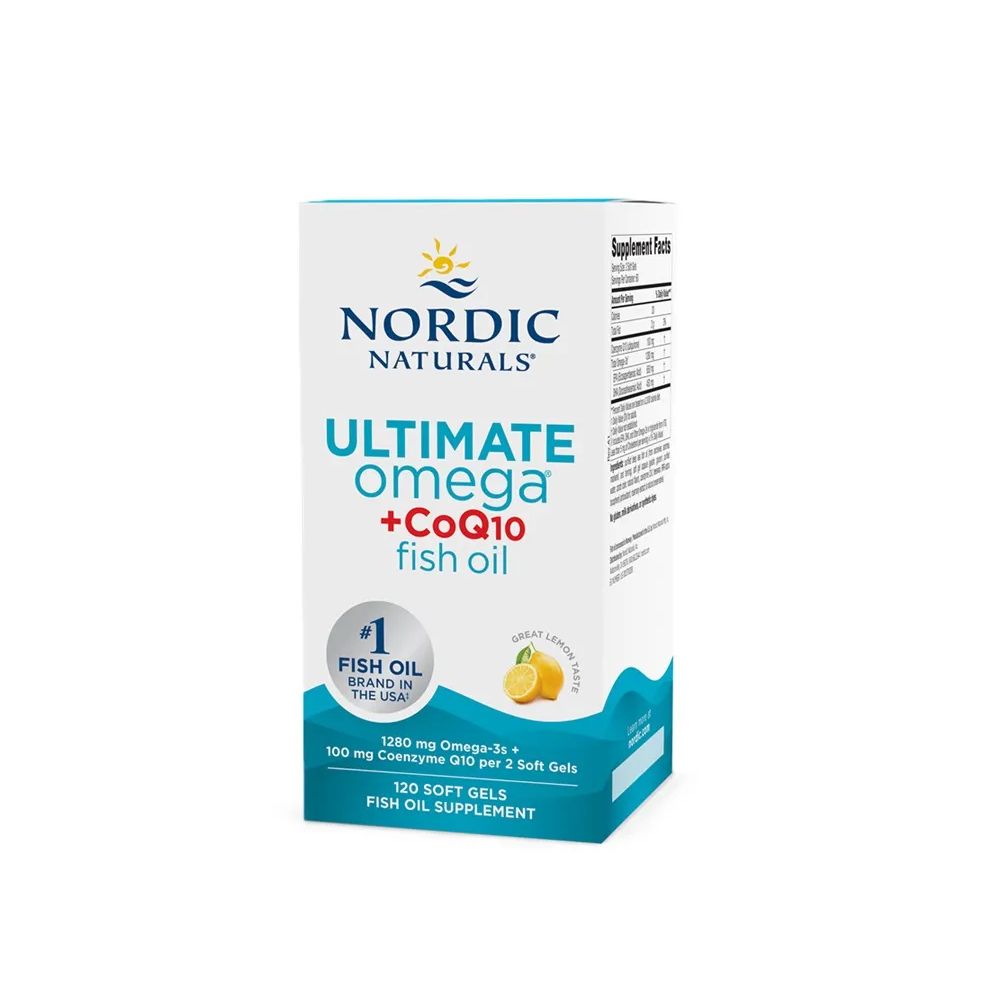 Nordic Naturals Ultimate Omega + CoQ10 - 1280 mg Zitrone 120 St