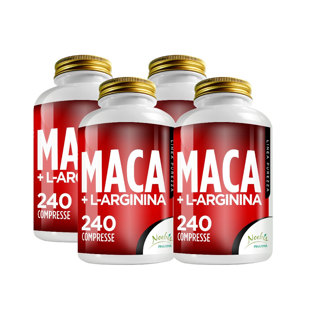 Noebis Pharma Maca 4:1 + L-Arginina – 240 Compresse