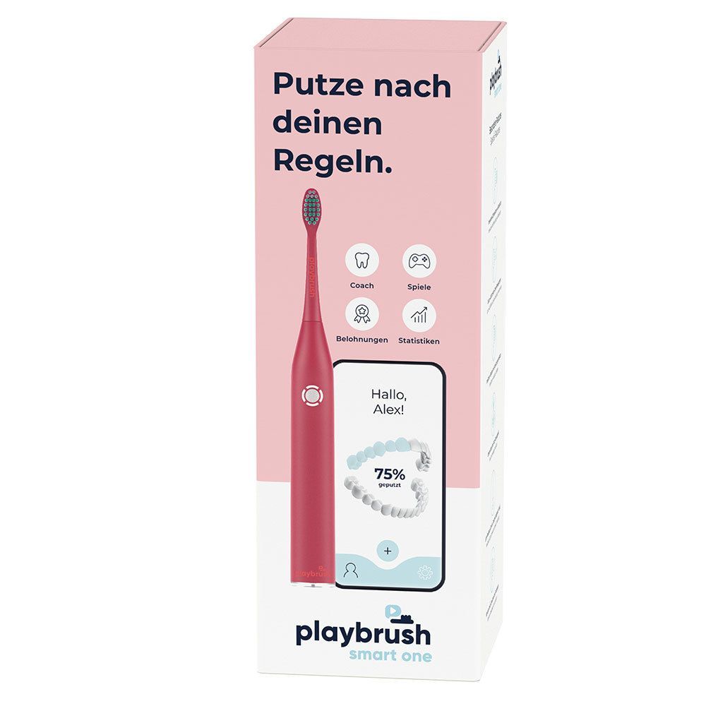 Playbrush Smart One Zahnbürste + Ersatzbürstenkopf coral