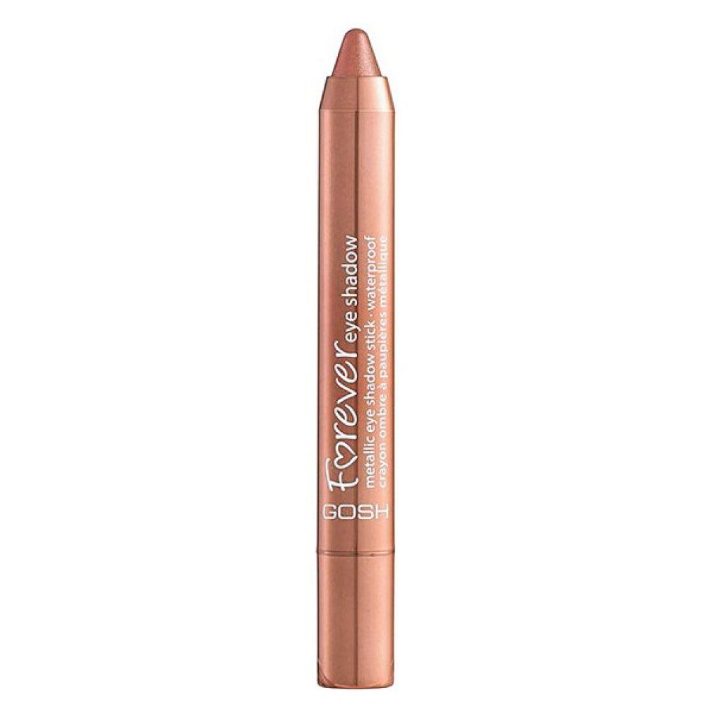 Metallic Eyeshadow Stick in Kupfer. Aufschrift: Forever eye shadow, GOSH.