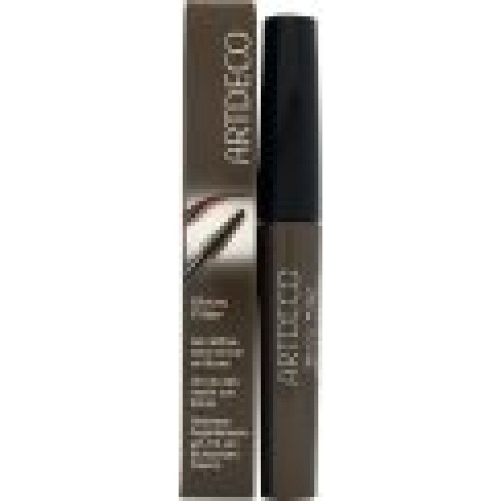 Artdeco Brow Filler. Tube und Verpackung. Text: Getöntes Augenbrauengel mit verdichtenden Fasern.