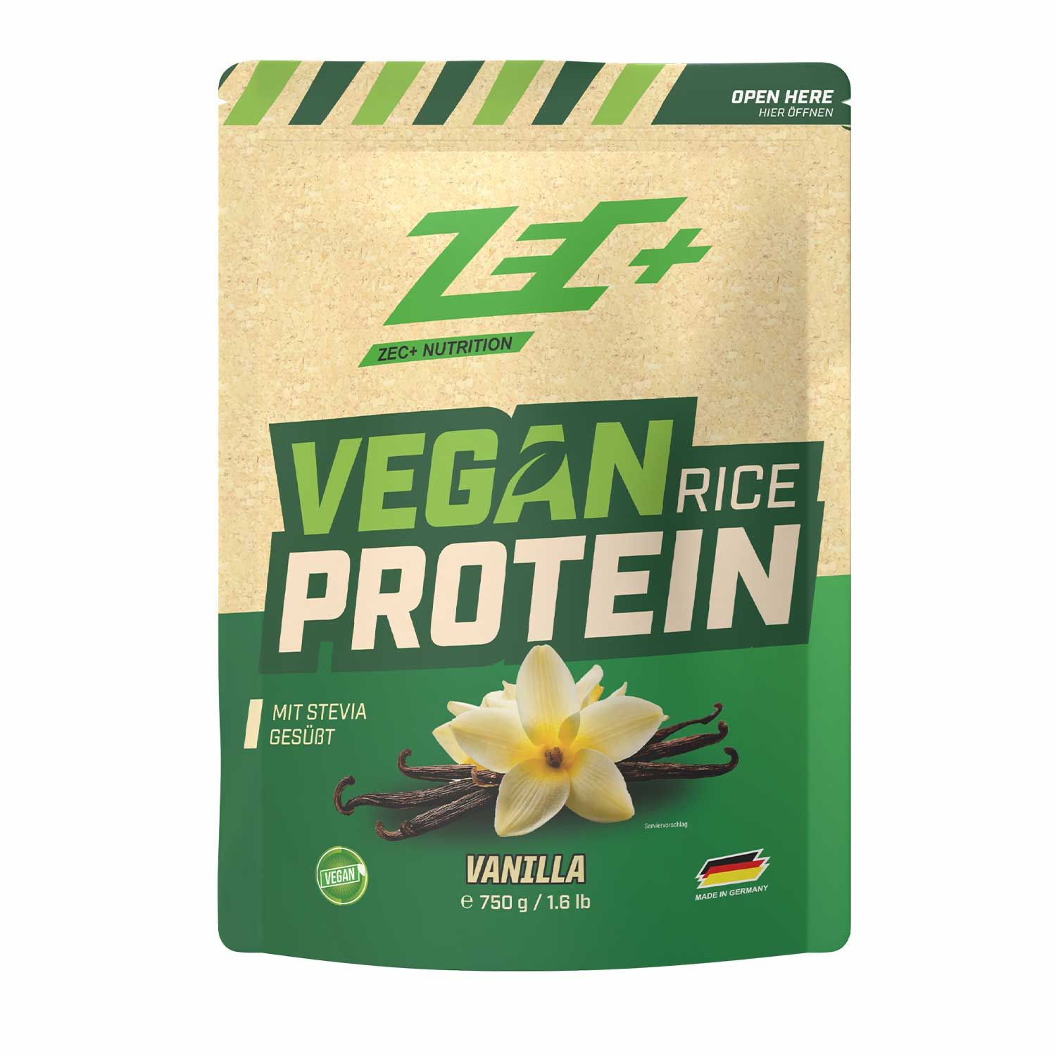 Zec+ Vegan Rice Protein Vanille 750 g Pulver