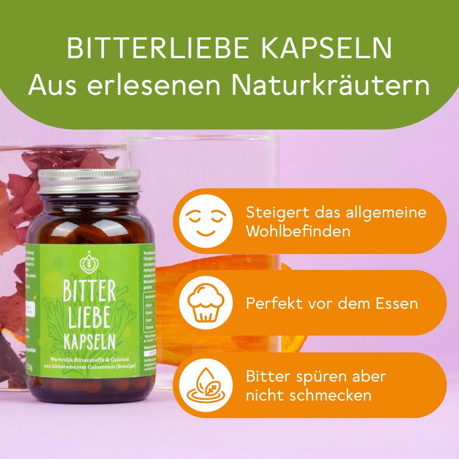 BitterLiebe Bitterstoffe Kapseln Monatspackung