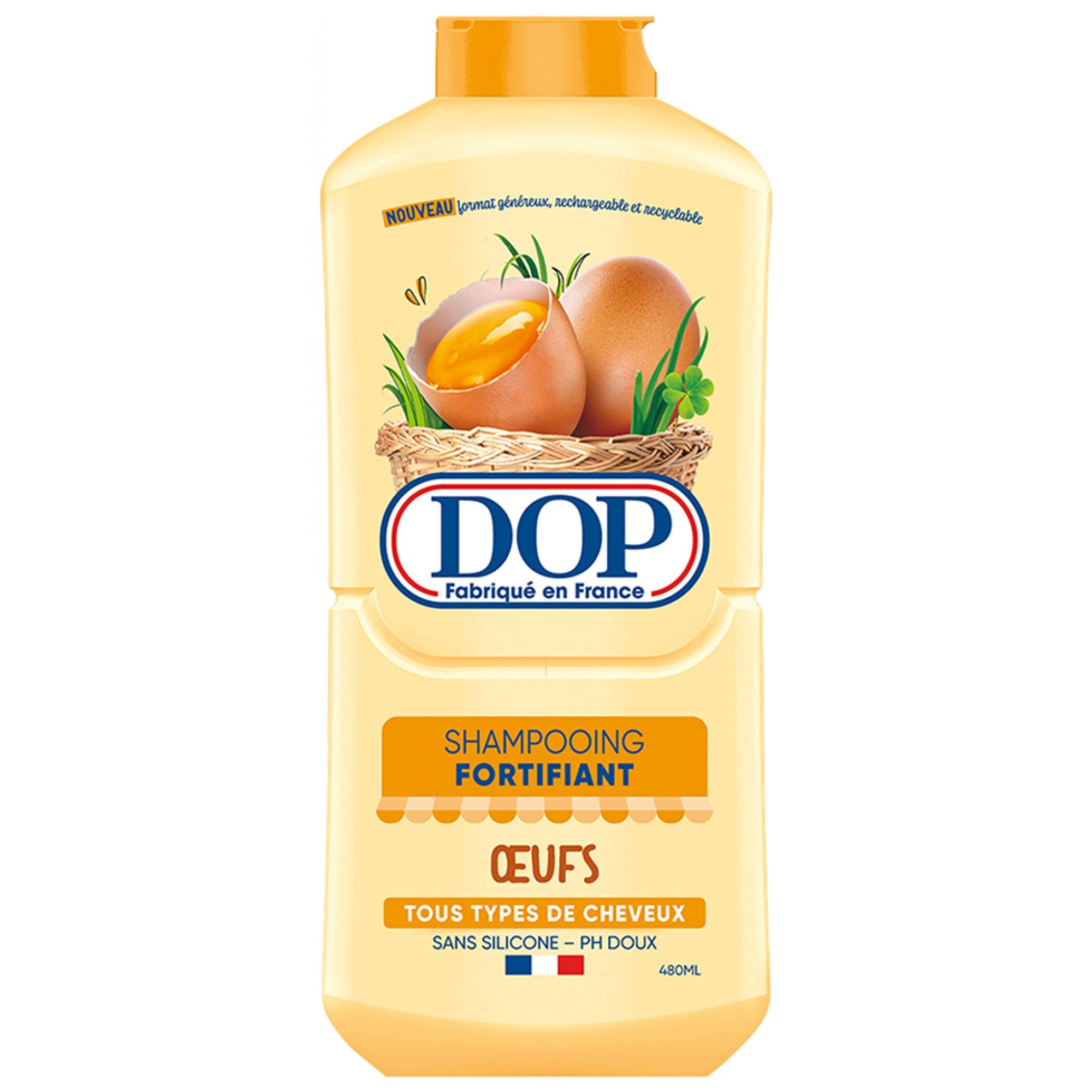 Dop Kräftigendes Shampoo mit Eiern Alle Haartypen 4 8x5,2x19,5 cm