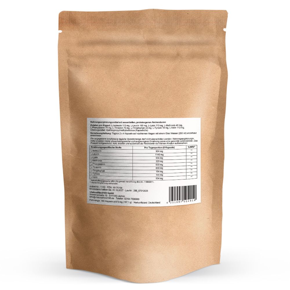 vitalundfitmit100® Amino 9-Fach Komplex Kapseln