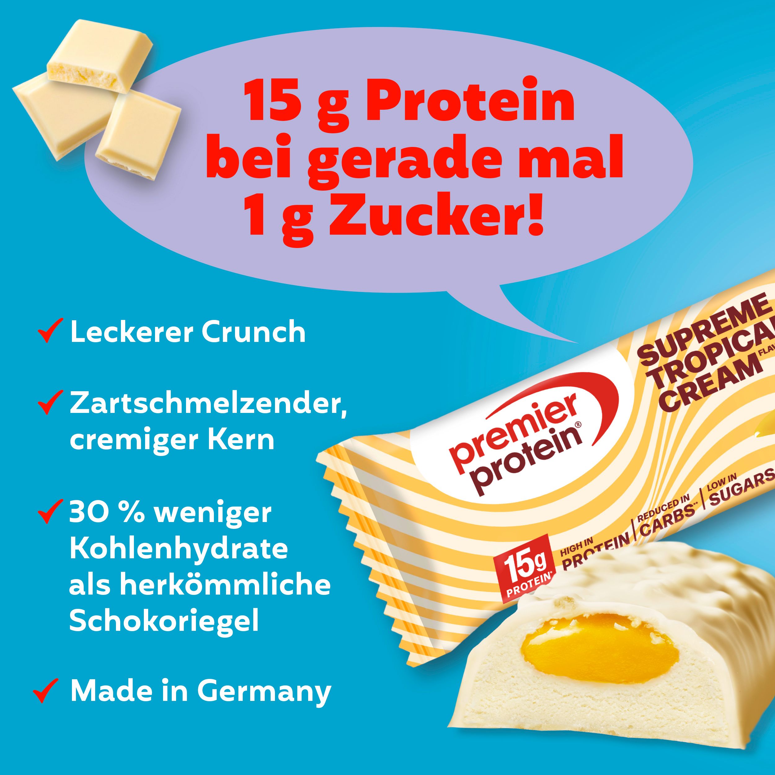 Premier Protein Supreme Bar Tropical Cream