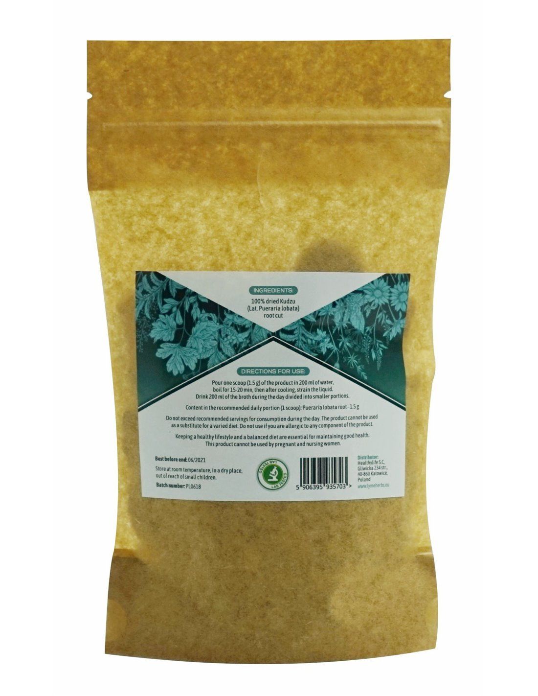 Lymeherbs Kudzu-Wurzel (Pueraria lobata) geschnitten