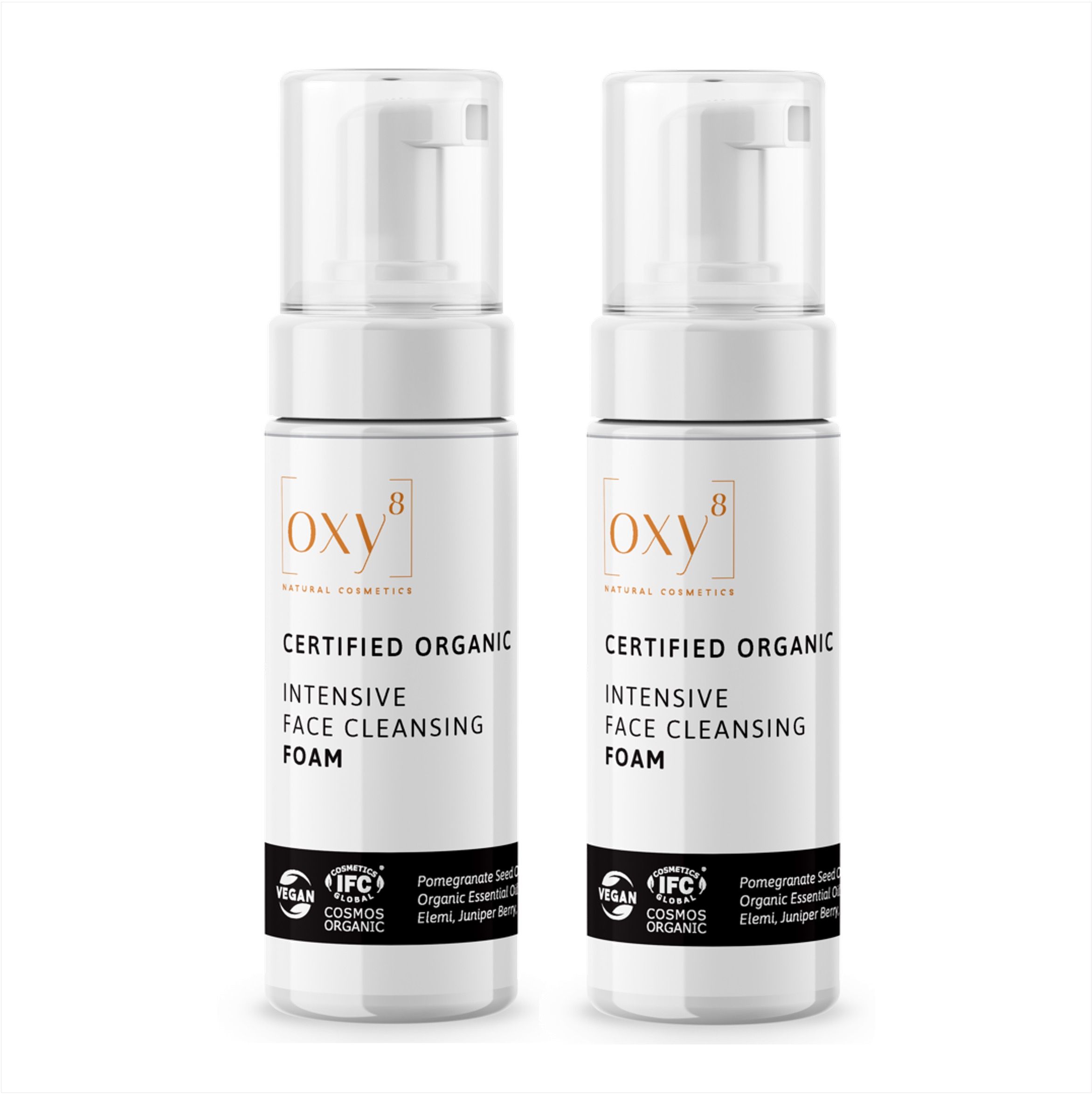 oxy8 Naturkosmetik INTENSIVE FACE CLEANSING FOAM - Reinigungsschaum - Sparset 2er Packung