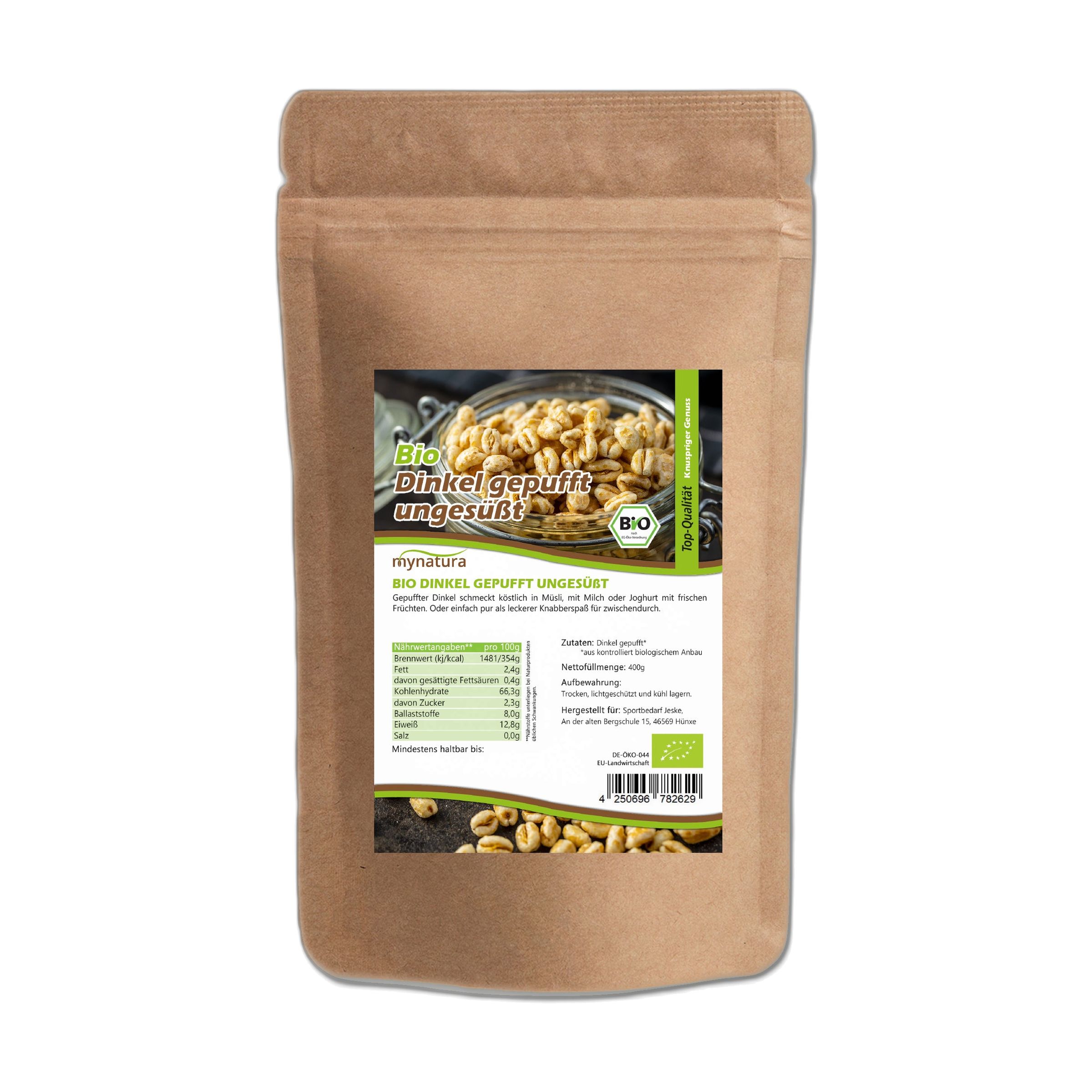 Mynatura Bio Dinkel gepufft 400 g Flocken