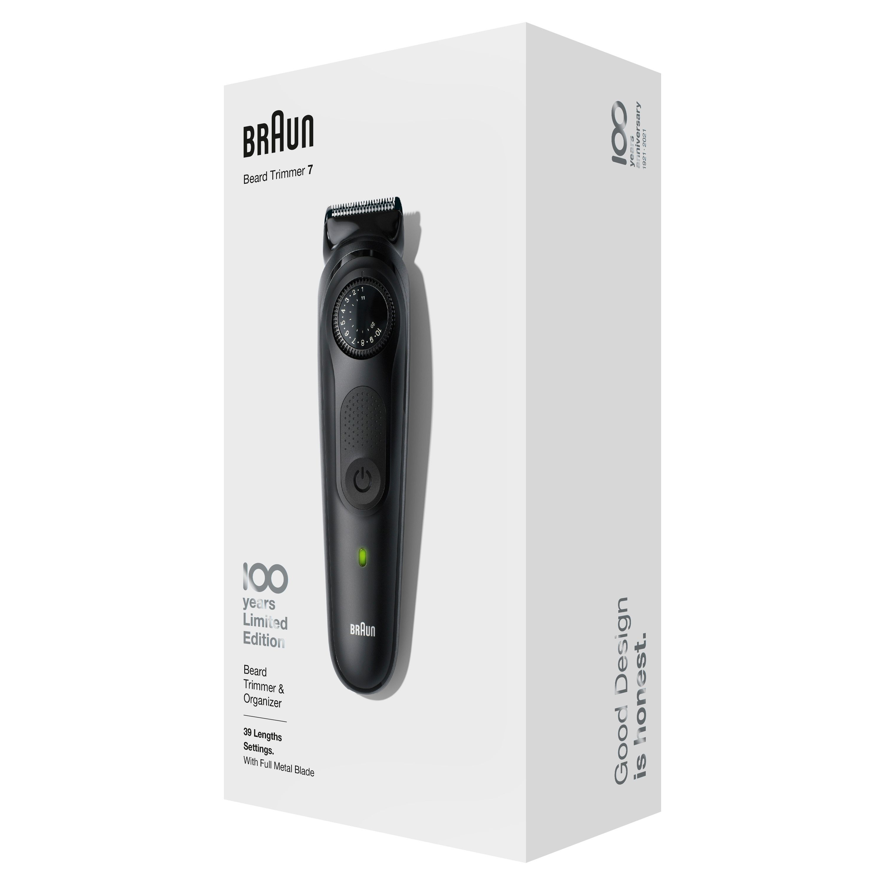 Braun - BeardTrimmer "7 - 100 Jahre Design Edition" in Schwarz