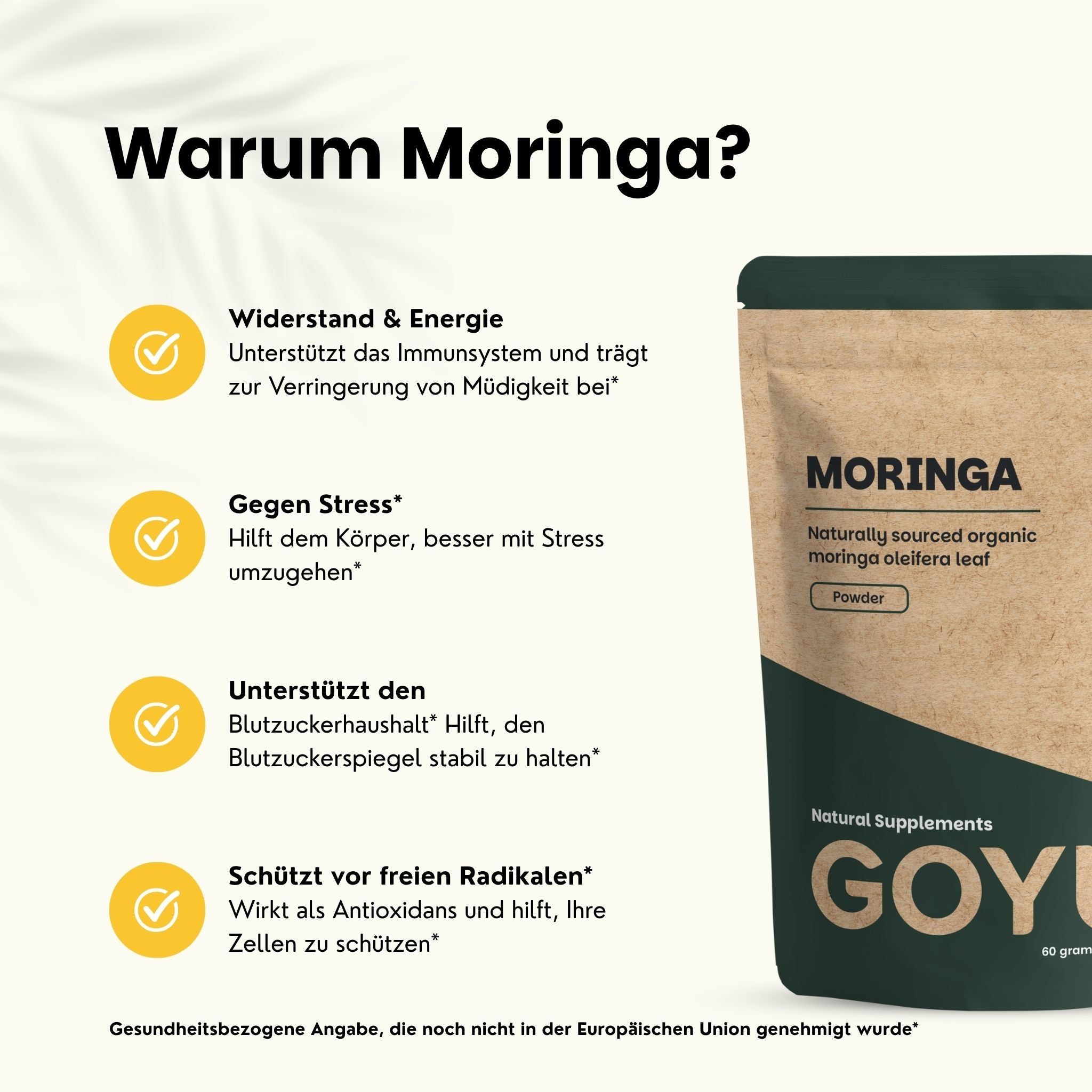 Vergleich: Unser Moringa Pulver vs. andere Anbieter.