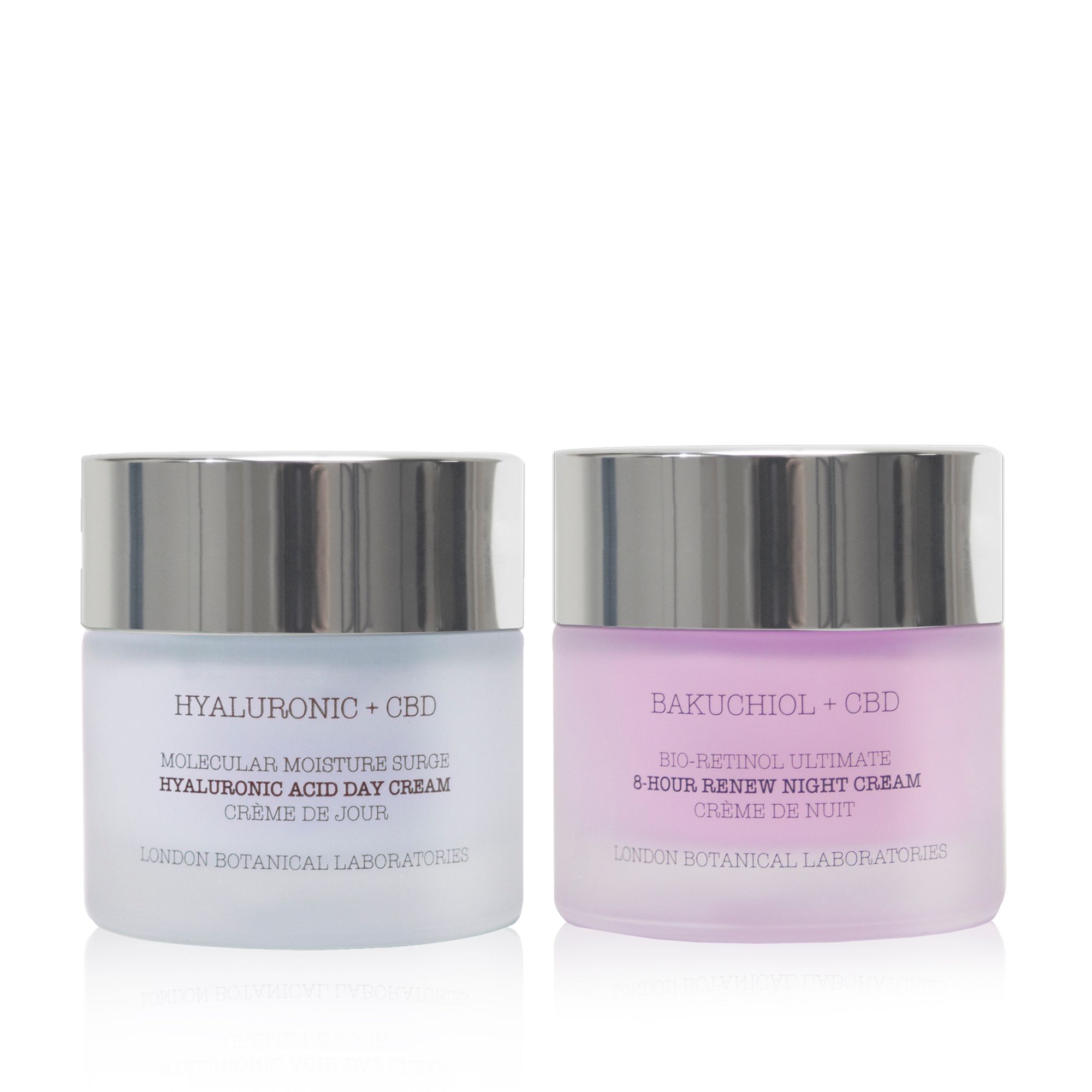 London Botanical Laboratories Bakuchiol Nachtcreme + Hyaluronsäure-Tagescreme