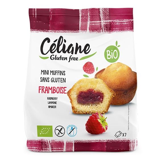 Céliane Mini Himbeer Muffins glutenfrei