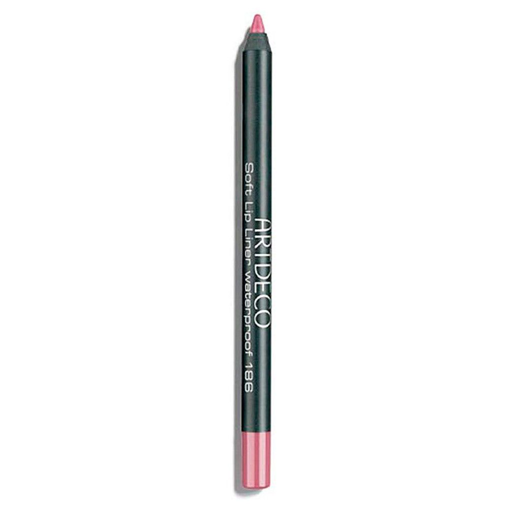 Artdeco Soft Lip Liner Waterproof 186. Schwarzer Stift, rosa Mine.
