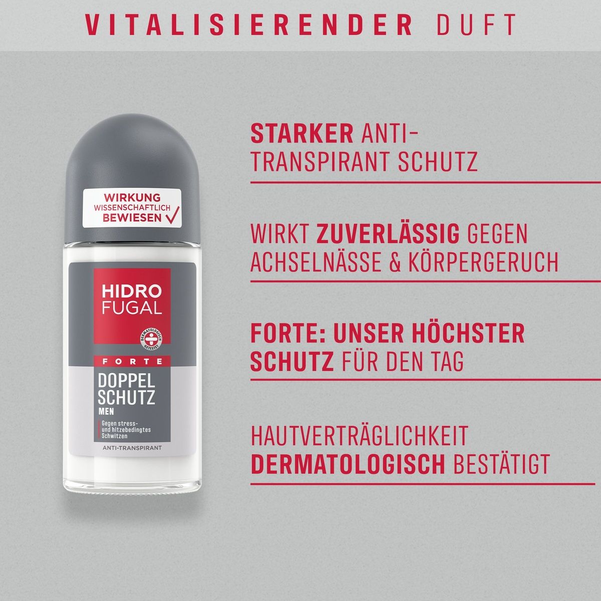 Hidrofugal Men Forte Doppel Schutz Roll-on