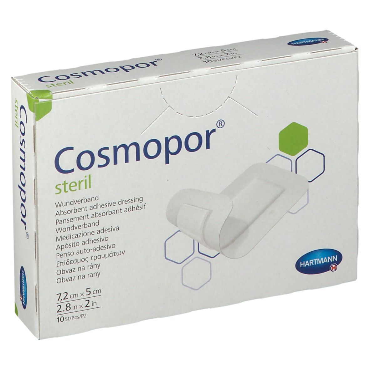 Cosmopor steril Wundverband 5x7,2 cm 10 St Pflaster