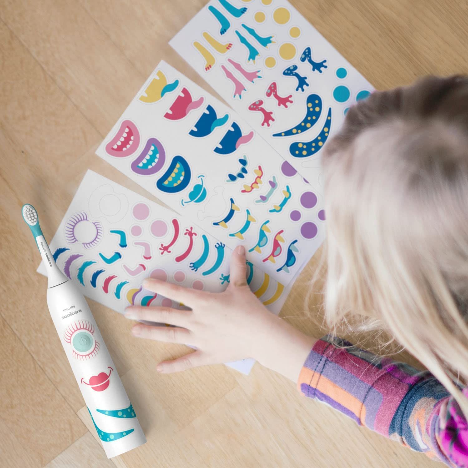 Philips Sonicare For Kids Elektrische Schallzahnbürste, Integriertes Bluetooth, Coaching-App